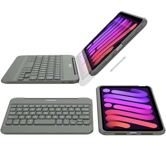 Arteck Bluetooth shockproof Keyboard Case for iPad Mini 6, 8.3-inch 10