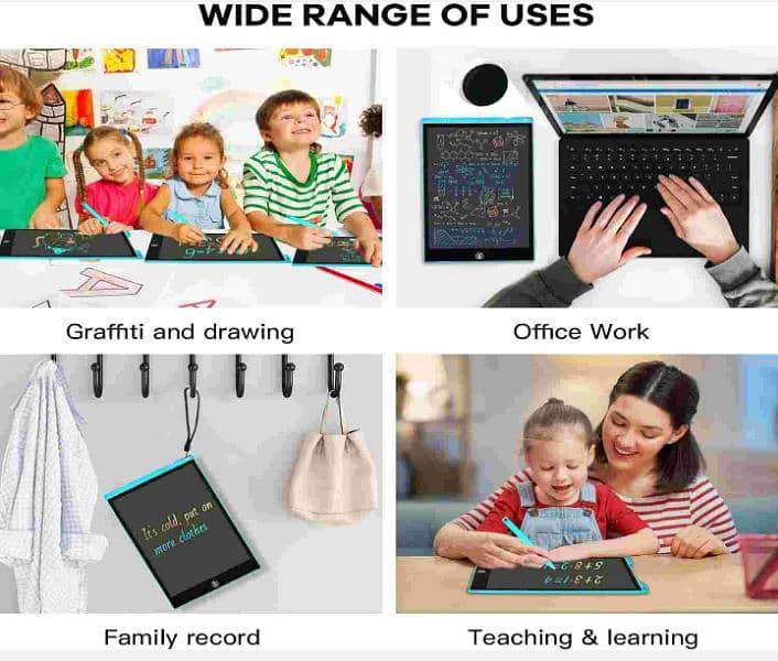 LCD Writing Tablet 12 Inch for office work, notes & for kids. . . . 1