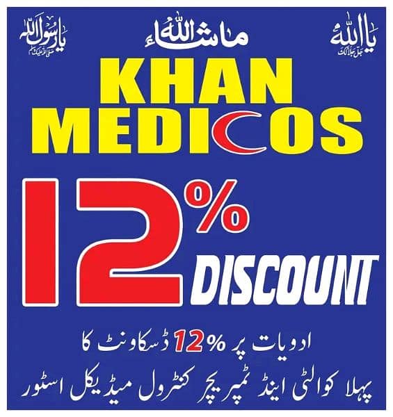 NEED SALES PERSON FOR COUNTER AT KHAN MEDICOS 1