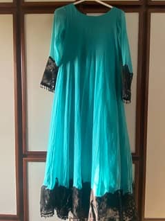 Long frock maxi style 1pc dress (Pret) Delivery available
