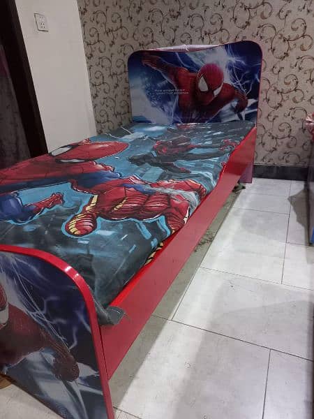 kids bed spider man character. . . . . 1