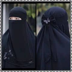 Custom Forehead Mathapatti Naqab Saudi Naqab Hijab for Abayas