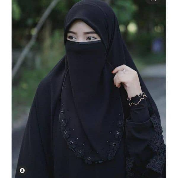 Custom Saudi Naqab Forehead Mathapatti Naqab  Hijab for Abayas 16
