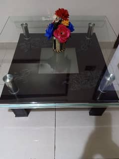 ceter table beautiful style with imported glass 0