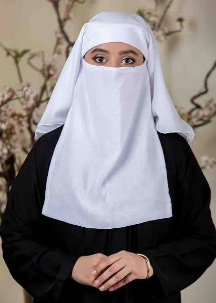 Custom Khimar Triple Layer Double Layer Hijab for Abayas 1