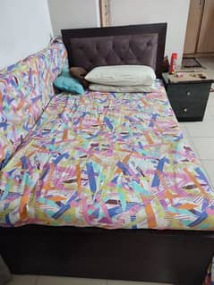 Bed along with mattress