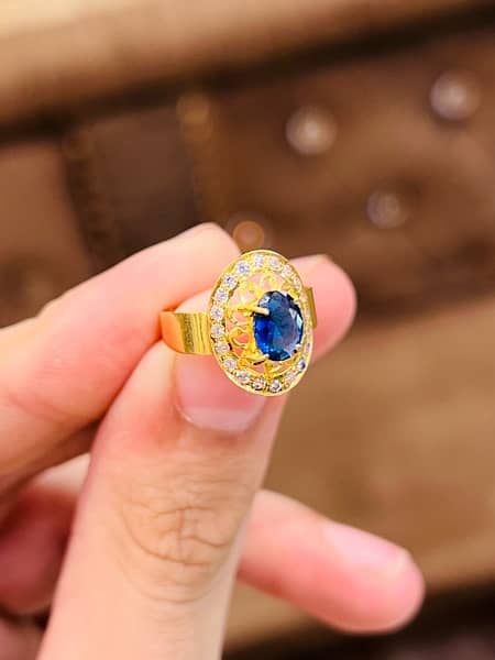 GOLD RING 21 CARAT IN USED LIKE ZERO METER CONDITION HAMZA JEWELLERS 1