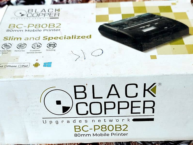 BLACK COPPER 80mm Mobile Printer BC-P80B2 4
