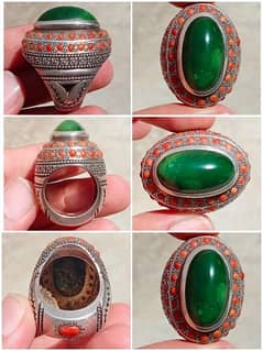 very old and original feroza and Marjan ring