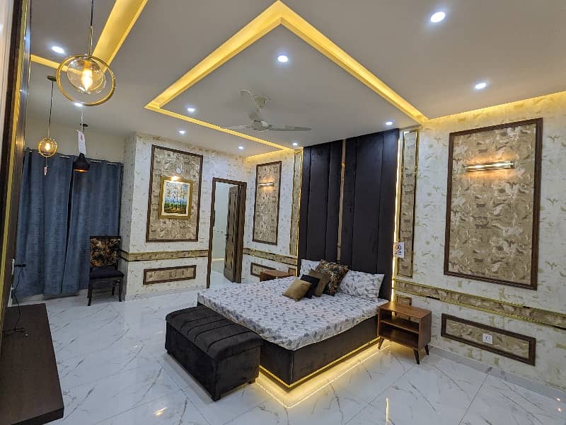 1 Kanal Brand New Double Storey Furnished Luxury Latest Modern Stylish House Available For Sale In Pcsir Phase 2 Near Joher town Phase 2 Lahore By Fast Property Services With Original Pictures. 28