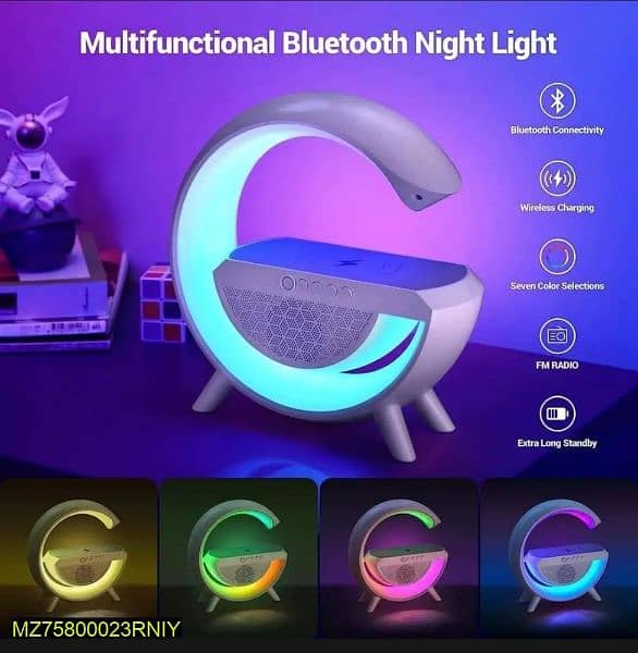 Led wireless charger with Bluetooth speakers 0
