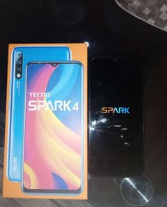 Tecno spark 4 4/64 with box charger
