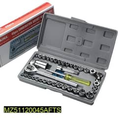 40 pcs stainless steel wrench tool set 0