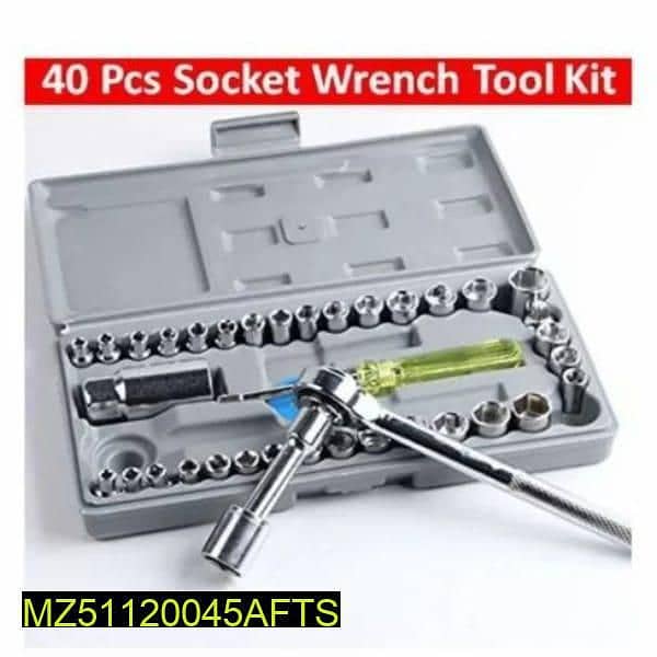 40 pcs stainless steel wrench tool set 4