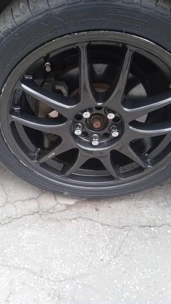 Corolla 17inch rims and tyres 1