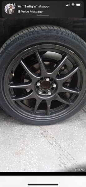 Corolla 17inch rims and tyres 2