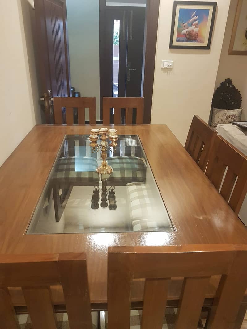 Dining Table (Walnut Wood Full Solid) 3