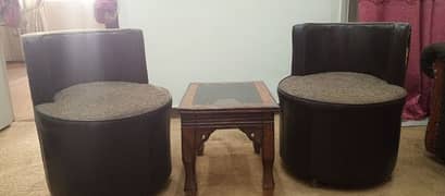2 Seater Sofa with Table