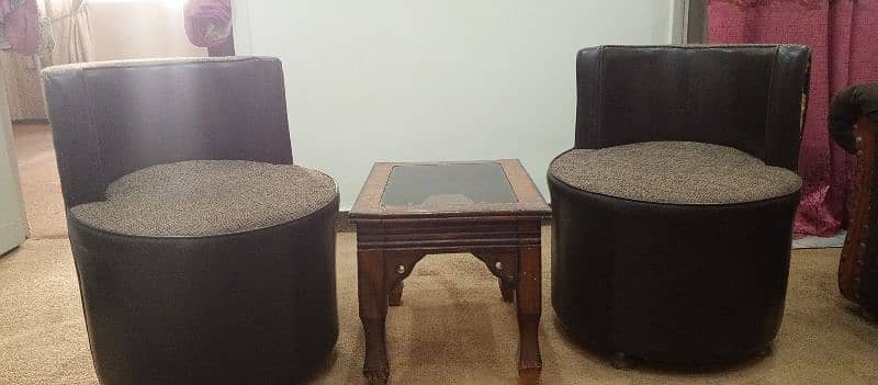 2 Seater Sofa with Table 0