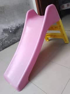 Plastic slide used,