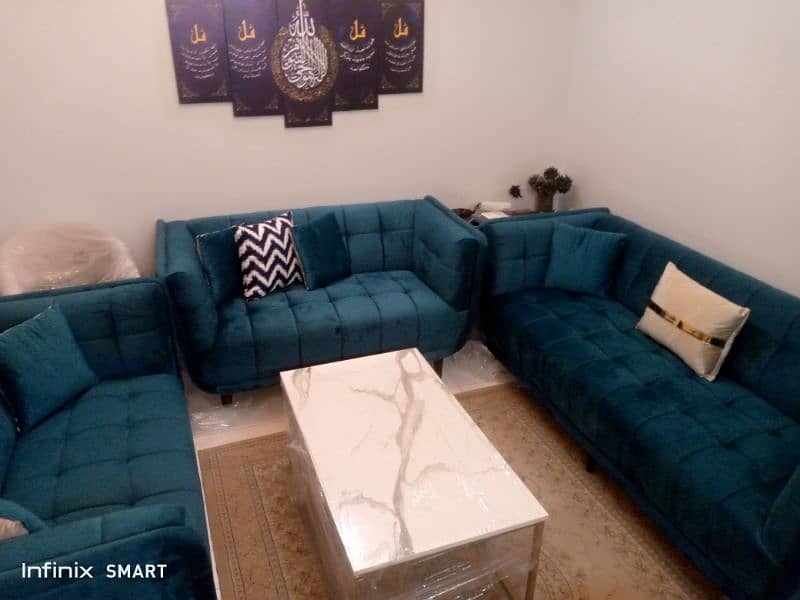 Sofa set / Coffee Chairs / 6 seater / L shape / Corner Sofa / Dewan 14