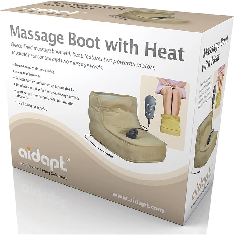 Imported Fleece Lined Massage Boot Remote Control Heat,Speed Setting 0