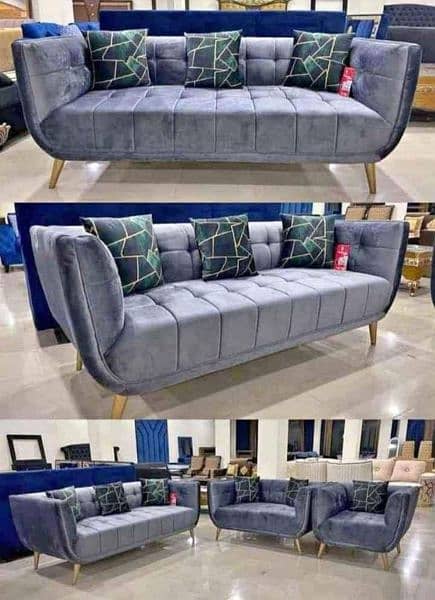Sofa Set /L Shape sofa set/High Back Chair / Sofa Com bed 4