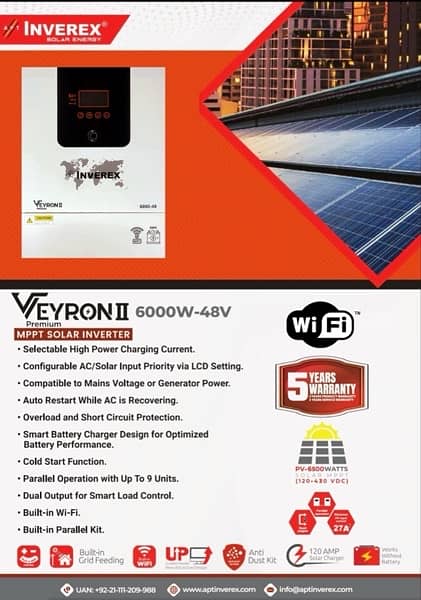 Veyron Premium 6kw Hybrid Inverter 0