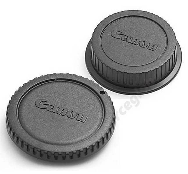 canon lens and body cap 0