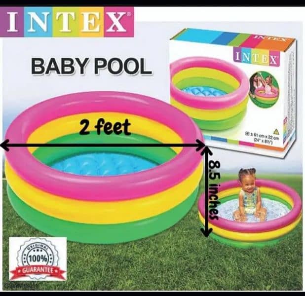 4feet Intex swimming pool for kids with air pump 1