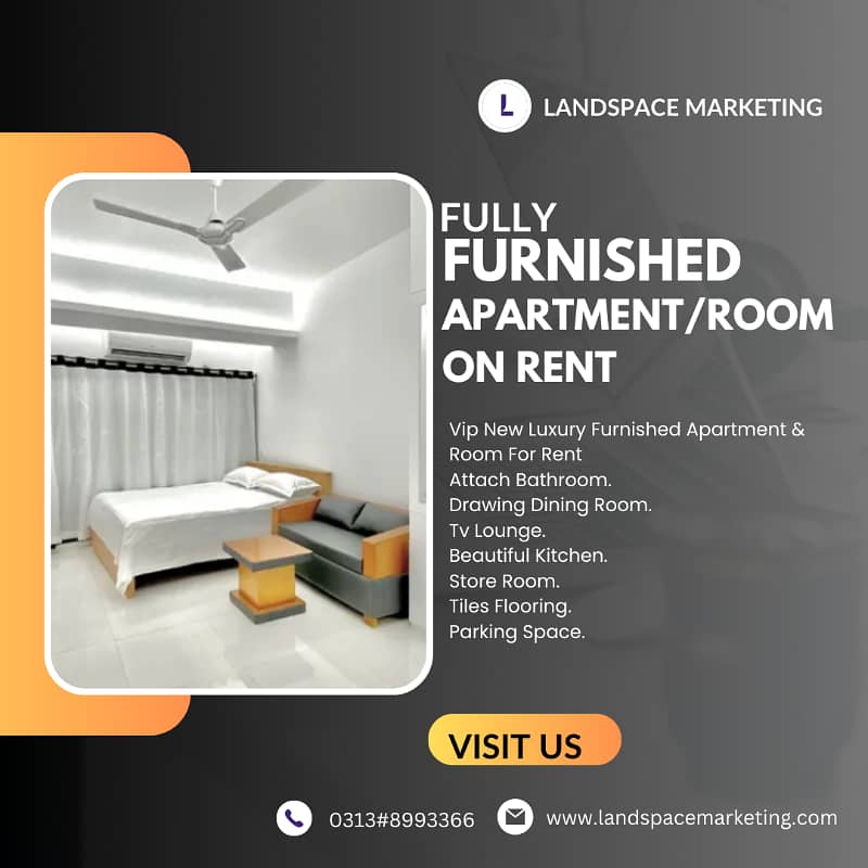 furnished Apartment & Room for Rent in I-8, I-9 and IJP 1