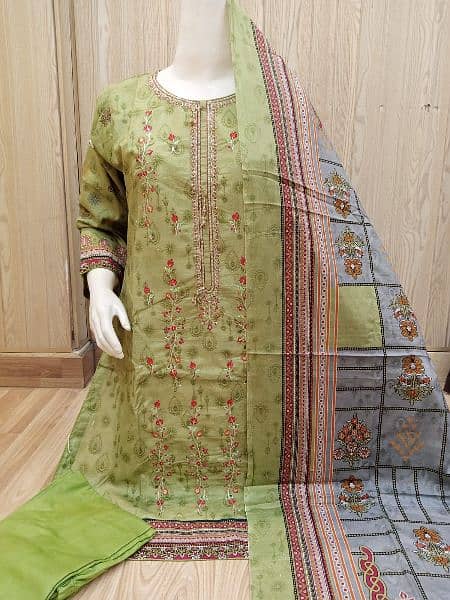 embroidered three piece lawn collection 8