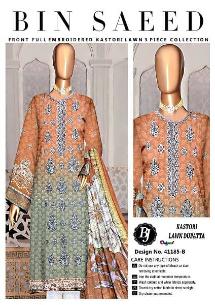 embroidered three piece lawn collection 10