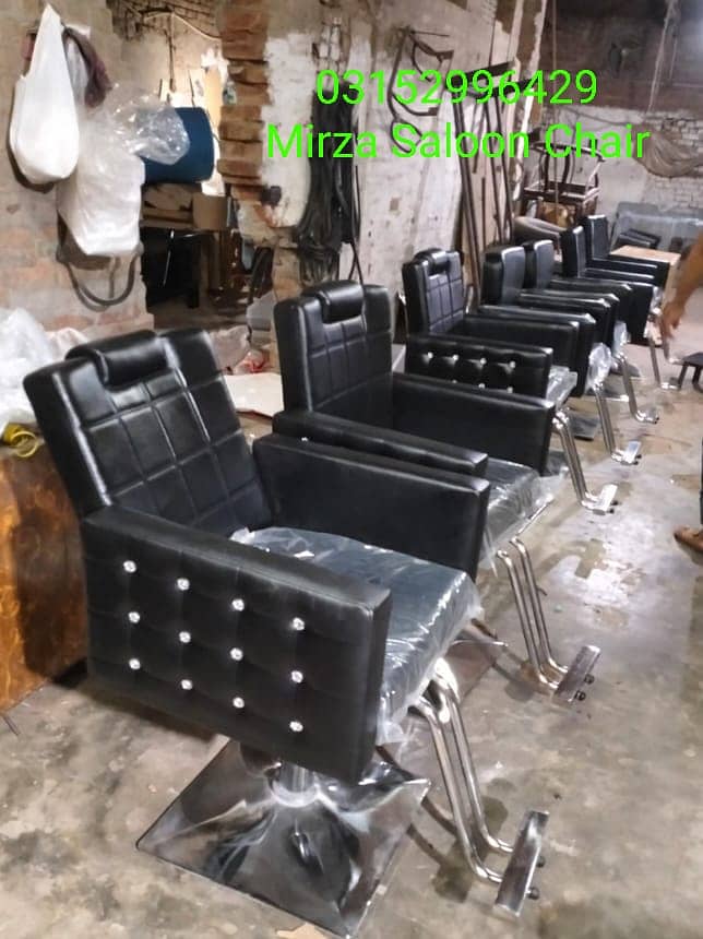 Wooden trolly / Barber chair/Cutting chair/Massage bed/ Shampoo unit 13