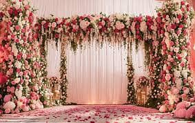 wedding event decor/bouquet/Fresh flowers decor services 3