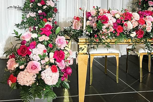 wedding event decor/bouquet/Fresh flowers decor services 5