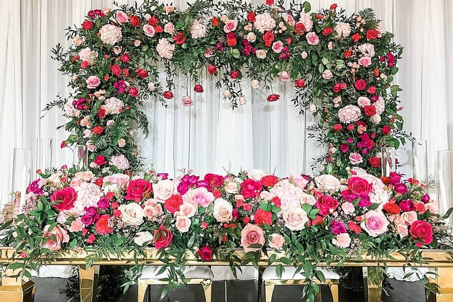 wedding event decor/bouquet/Fresh flowers decor services 17
