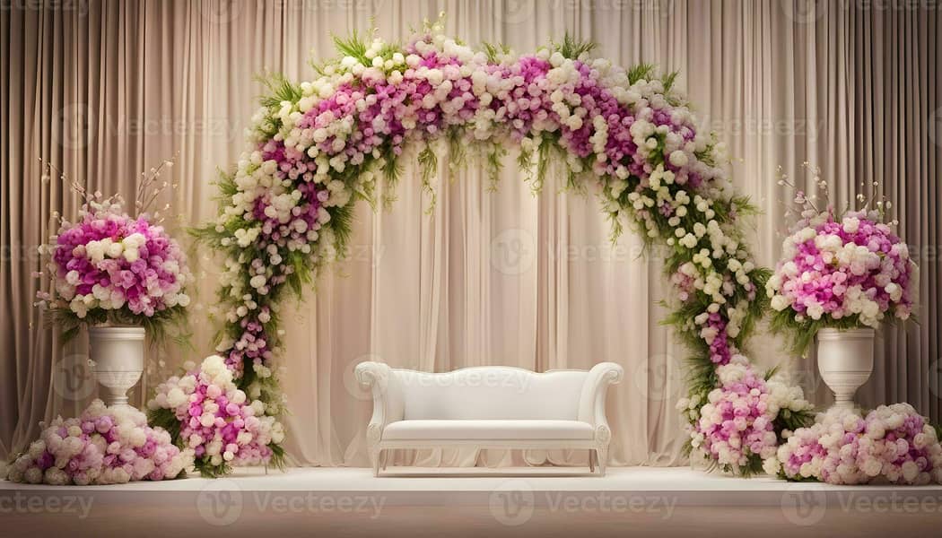 wedding event decor/bouquet/Fresh flowers decor services 19