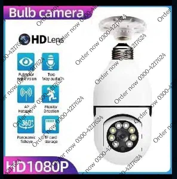 Wireless IP V380 Pro HD Camera 360 view Rotatable, HD WiFi CCTV Survei 1