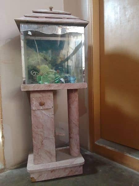 fish tank with roof and stand 3