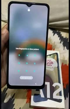 Samsung A12 128gb pta approved with box warranty all accessories