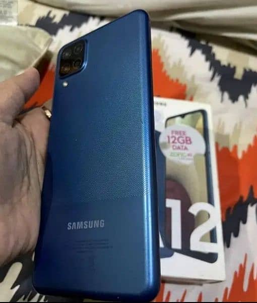 Samsung A12 128gb pta approved with box warranty all accessories 1