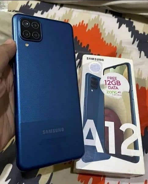 Samsung A12 128gb pta approved with box warranty all accessories 4