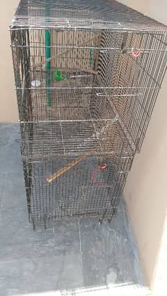 birds cages available 10/10 condition 3 by 1.5 by 1.5 feet