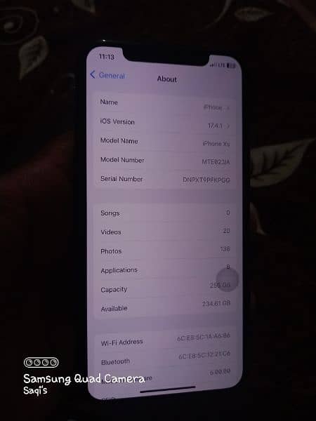 Iphone XS 256 Gb for sale Non-PTA 2