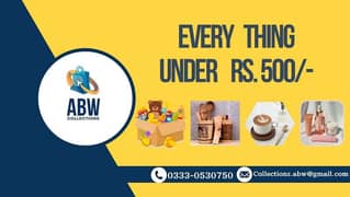 Everything under Rs. 500/-