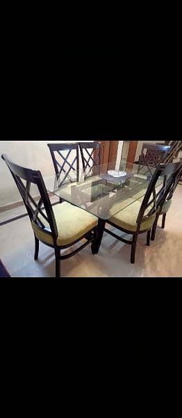 Dining table with six chairs 1