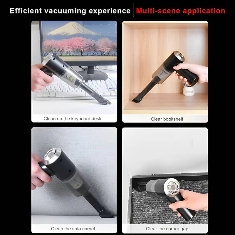Mini Portable 3 In 1 Powerful Cordless Vacumm Cleaner Duster Blower Ai 5