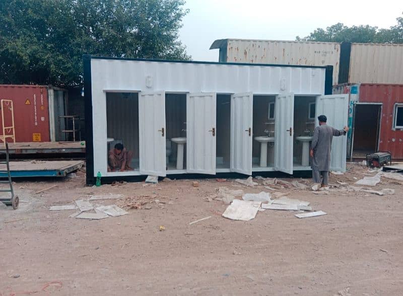 Ready office container,prefab rooms,check post,toilet,washroom cabin 3
