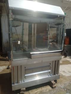 Pure steel counter for burger shawarma point